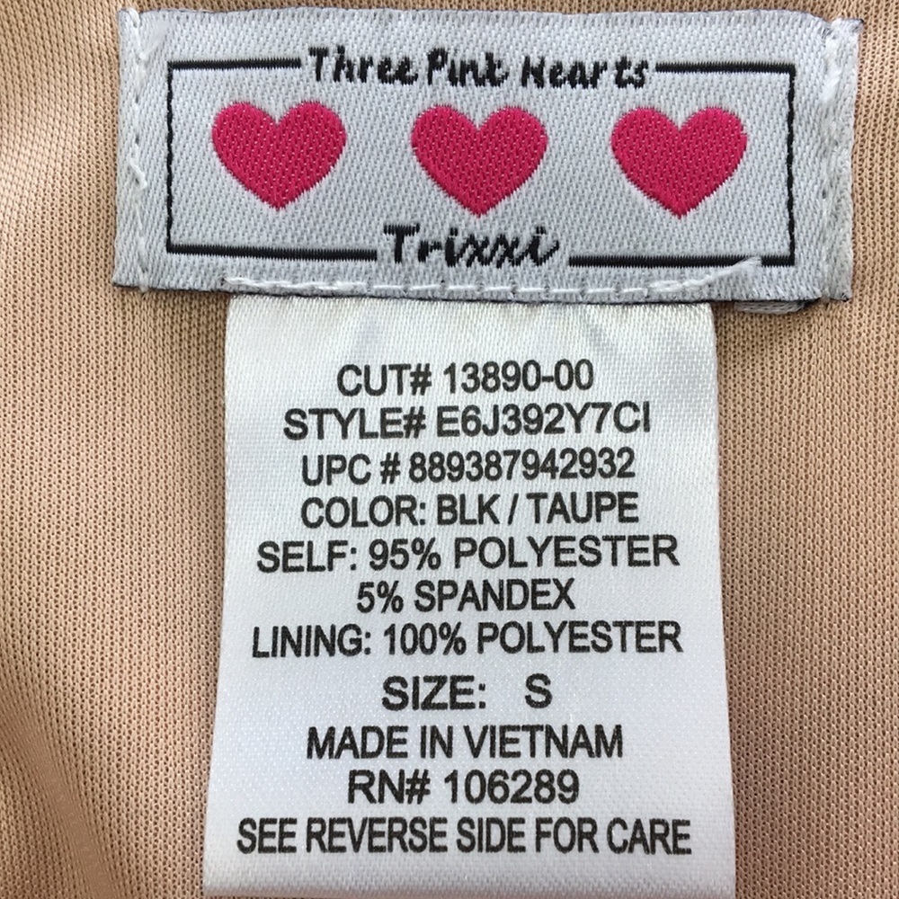 Three Pink Hearts Sleeveless Tank Tan Maxi Dress Size S EXCELLENT Condition - Picture 8 of 8